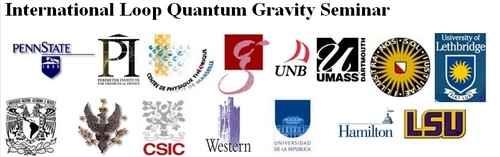 The International Loop Quantum Gravity Seminar is a biweekly seminar conducted over the phone with slides distributed in advance. Audio is recorded and posted.