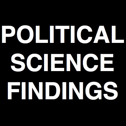 Tweet-sized political science research & findings. 

@ us and we'll retweet!

DM if you'd like to help #PoliSciResearch #SocSciResearch #PoliSci #SciComm