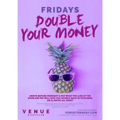 The Venue - Torquay's Premier Nightclub Open every Friday & Saturday nights - check our Facebook fanpage for the latest club photos, promotions & guest list