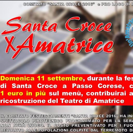 FestivalGeneriM's profile picture. FESTIVAL DEI GENERI MUSICALI SANTA CROCE - PASSO CORESE 9/10/11 SETTEMBRE 2016