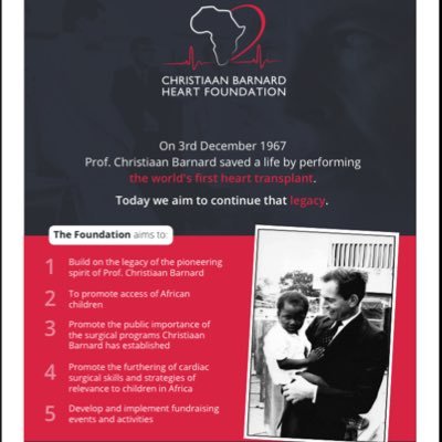 Continuing the legacy of the late Prof Christiaan Barnard