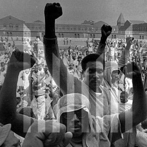 Livetweeting the Attica prison revolt as it happened on this date and time in 1971, from @marshallproj. Photo: Bob Schutz/AP