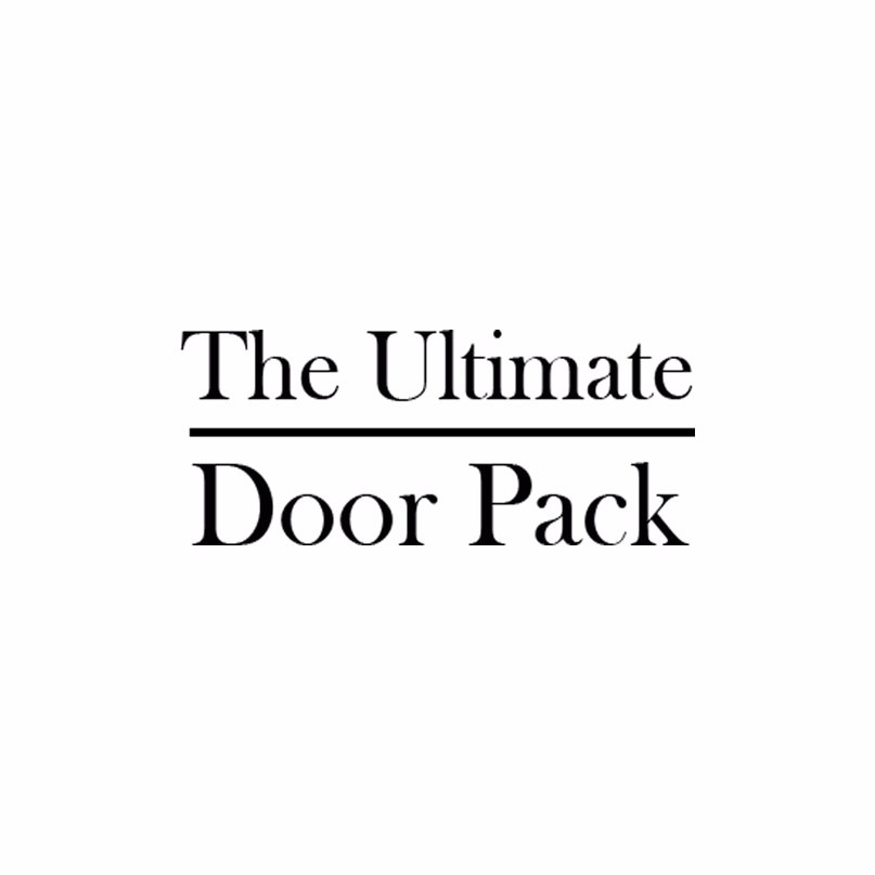 The Ultimate Door Pack offers many beautiful designs to suit all tastes. We believe in offering a practical solution to your whilst delivering quality products