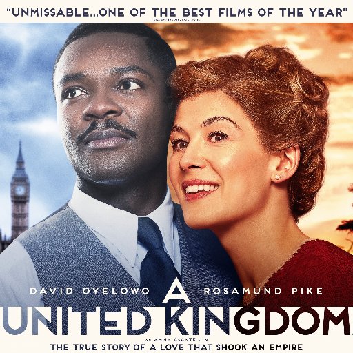 Starring David Oyelowo (Selma) & Rosamund Pike (Gone Girl), A UNITED KINGDOM tells the incredible true story of Seretse Khama & Ruth Williams. In Cinemas 25 Nov