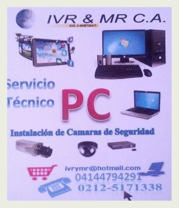 Servicio Técnico de Computadoras e Impresoras. Instalación de Cámaras de seguridad. Controles de Acceso Biométrico.