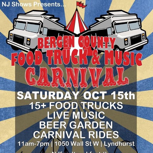 Our next event! The Bergen County Food Truck And Music Carnival