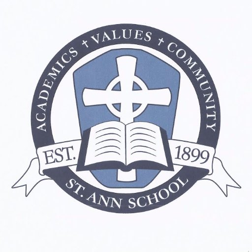 St. Ann School (est. 1899) is a PreK3 through 8th grade Catholic school educating each student in an environment of faith, community, and academic excellence.