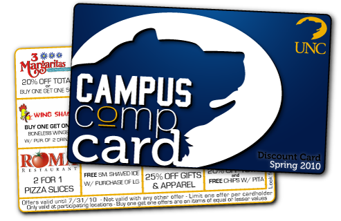 CAMPUSCOMP's profile picture. The Campus Comp Card is a free discount card that was made with the students, community and environment in mind.  Plastic is the new paper.