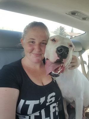 Hello Im Paisley I am a resuce dog! Im a Dogo Argentino and am deaf but that doesnt stop me follow me on my journey with my true family! DOB March 1 2015