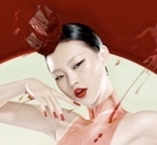 tightlacing superheroine, burlesque, en pointe vaudeville, decadence and vice, glamorous mobsters, carousels, opium and white russians