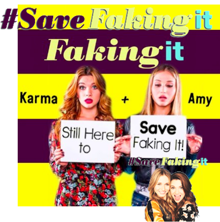 Working to save a show that we all need. Watch faking it live. Eat Donuts For Good Vibes. #savefakingit