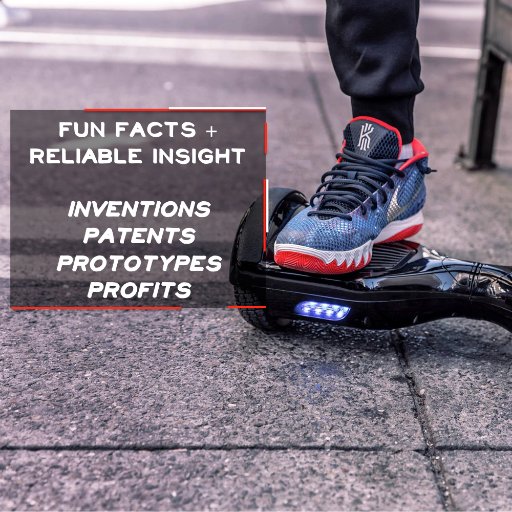 Fun facts, information and tips about patents, invention ideas, the invention process, prototyping, marketing, and ultimately commercializing new products.