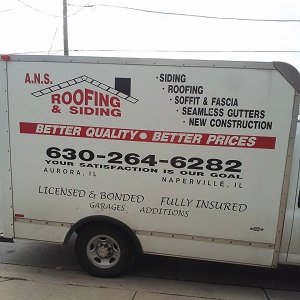 ANS Roofing & Siding is based in Aurora, IL.
Call today to set up an appointment! (630) 264-6282
Or email us at ansroofing1@aol.com