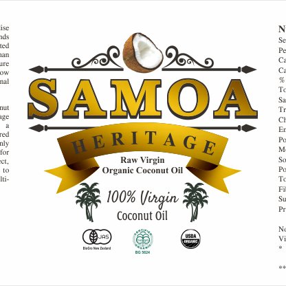 Virgin Coconut Oil - Samoa Origin