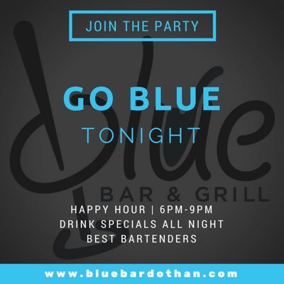 The new Blue Bar is Dothan, Alabama's hottest bar. Blue Bar features a dance floor, pool tables, live music/DJ, great drinks, and great service.