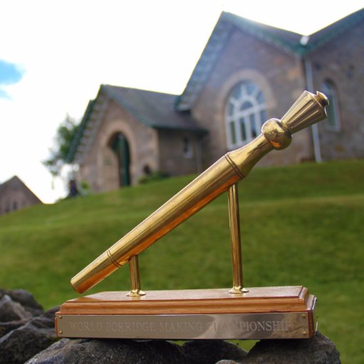 The 26th Annual Golden Spurtle World Porridge Making Championships takes place in Carrbridge, Scotland on Saturday 12th October 2019 #goldenspurtle