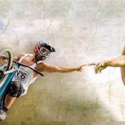 somos una cuenta bicicletera que anunciamos paz pedaleando. tenemos rostro teléfono y dirección