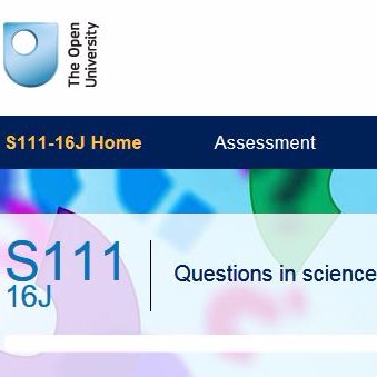 We are the S111 Module Team. Developing scientific thinking at the Open University. We tweet about questions in science. Our views alone.