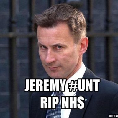 I am a massive cunt who is fucking the NHS in the back door.