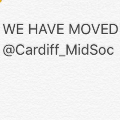 Cardiff University Midwifery Society has moved accounts. Please follow @Cardiff_Midsoc for all our latest news