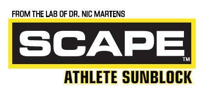 SCAPE Athlete is the most advanced sunblock on the planet for active individuals who seek maximum protection that won’t run into eyes and won’t rub off.