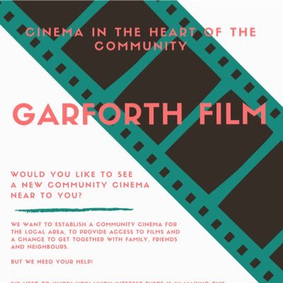 We want to put cinema at the heart of the community in the Garforth / East Leeds area. If you'd like to be involved please email garforthfilm@gmail.com