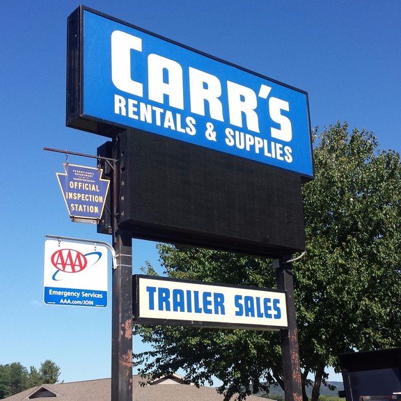 Carr's Trailers & Supplies is your trailer superstore. Everything from sales to rentals, parts, service and inspections. We can handle it all, no job to big.
