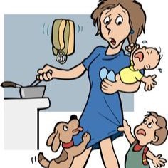 Stay at home mummy! 2 girls one Rottie lol. Follow the coffee and there I will be! Gotta love the mummy hair!