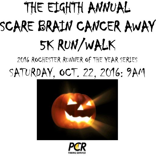 Saturday, October 22, 2016: The 8th Annual 5K will help Joseph Surace of Canandaigua with the overwhelming living expenses incurred while battling brain cancer.