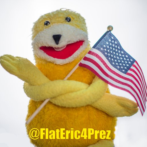 He's not red. he's not blue. he's not orange. Join the #YellowParty party.