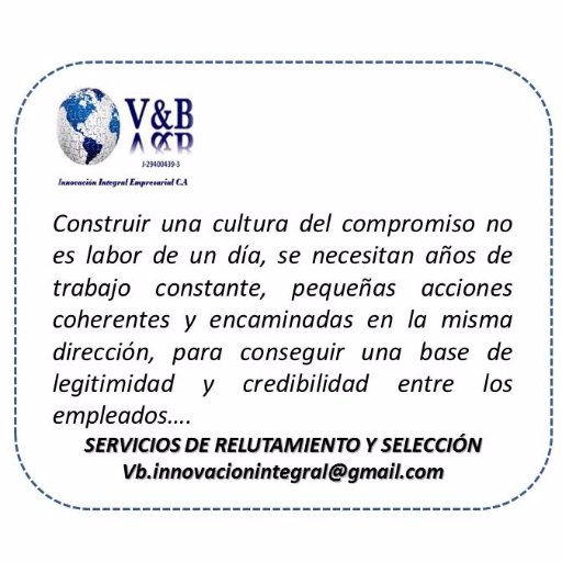 Empresa de Servicios de Recursos Humanos especialistas en Reclutamiento/Selección, Formación empresarial en en Venezuela y el Edo. Carabobo.