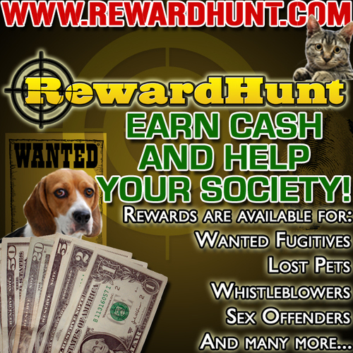 RewardHunt's profile picture. Reward Hunt offers a service to collect rewards from wanted fugitives throughout the country.