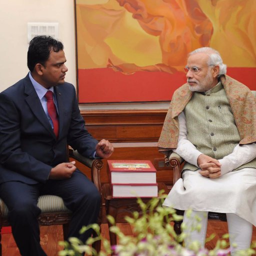 DrSandeepJoshi's profile picture. PM @Narendramodi released DURGA-SAPTASHATI on Jan 21, 2016. First ever illustrated book with 575  paintings. In 3 languages-English, Sanskri,Hindi. 816 pages.