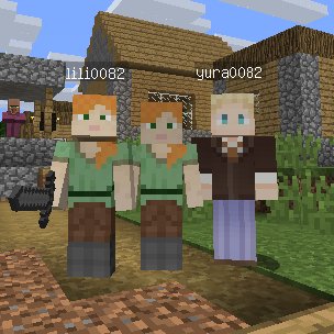 みんなでマイクラを楽しんでいます！
We my family enjoy playing Minecraft together!