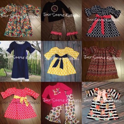 We are an online Kids Boutique. All of our items are handmade especially for you. We Love custom orders. Visit our Etsy Shop to order.