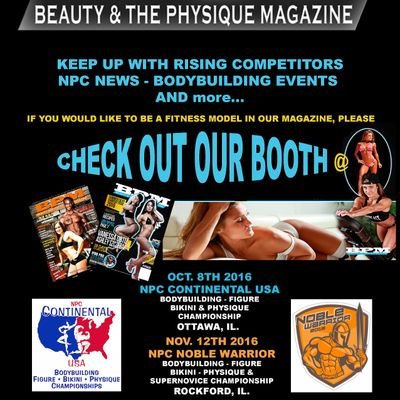 We're the #1 & only Il. MW  Bodybuilding Magazine/Multimedia company, covering NPC Amateur & National Competitors. YouTube/FB @BPMFITTV Instagram bpmfitmedia