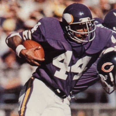 Vikings fan since 1973 when I saw Chuck Foreman carve up the Bears defense, plus I thought the helmet logo was cool.  Someday we're going back to lose #5!