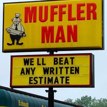 We are a chain of Muffler shops that offer quick friendly service without tricks and we are certified
