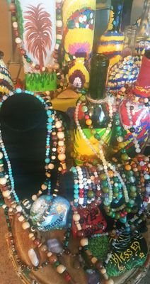 BeadsBottlesNThings is the place for dynamic gemstone beaded accessories,  recycled painted bottles, meditation stones, & spiritual readings