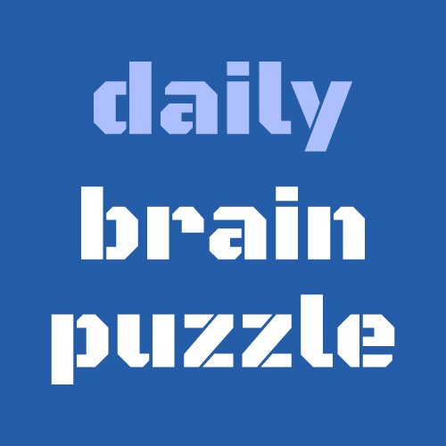 https://t.co/ceJIOG9vbz twitter account.  Enjoy online brain puzzles, mind games and memory training.   #puzzles  #brainteasers #dailybrainpuzzle
