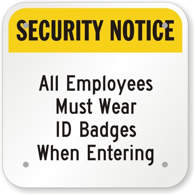 Quit posting pictures of your ID badges.