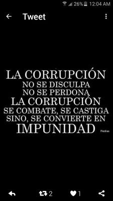 La corrupcion hay que destruirla venga de donde venga!!!☺