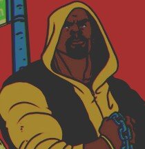 ''I'm about sick of always having to buy new clothes.'' | The bulletproof, BBC-wielding, Power Man.