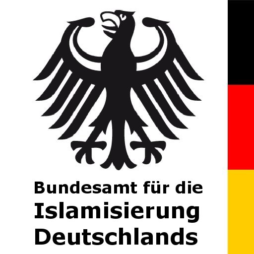 Besorgte Bürger wissen es bereits - Deutschland wird islamisiert! Dafür arbeitet auch das 'BA für die Islamisierung Deutschlands'. Einfach so.