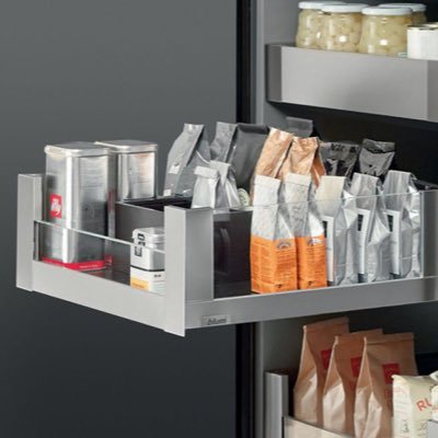 A SPACE TOWER larder unit can be accessed with impressive ease, provides ample space for provisions & can be tailored to each customer’s individual needs.