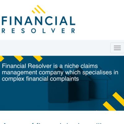 Regulated claims management business. Dealing with complex financial complaints - No PPI, no cold-calls, no hidden charges. Email: claims@financialresolver.com