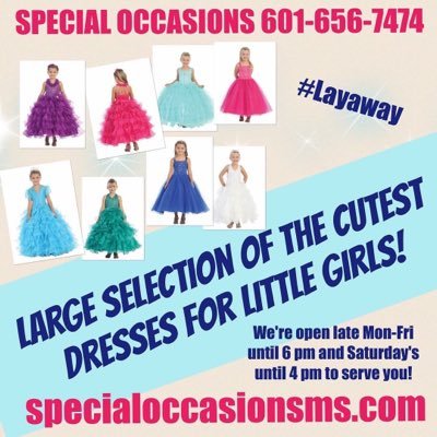 For all your special bridal, homecoming, pageant and casual wear needs. https://t.co/rcnHBvTXQs