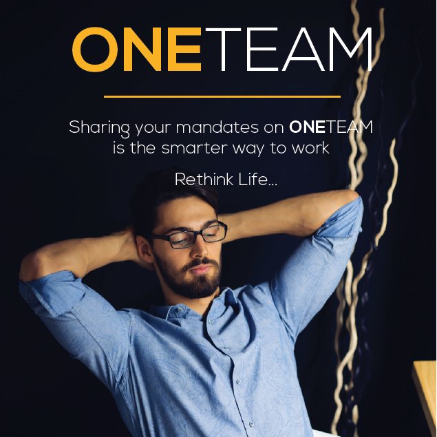 OneTeam is a Web Based, Agent to Agent Multi-Listing application for South African Estate Agents