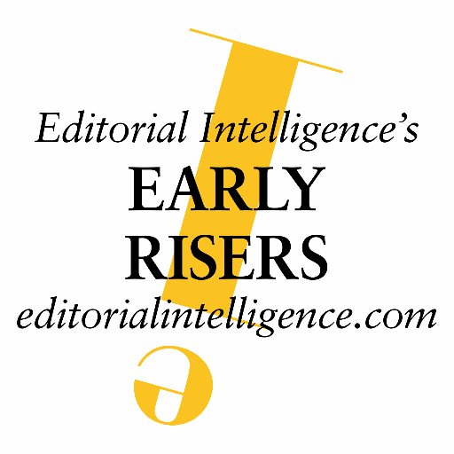 Early Risers from Editorial Intelligence. Bright and early breakfast salon for bright rising professionals. Connections & Networks, Coaching & Conversation.