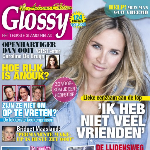 GlossyNL's profile picture. Dé Glossy van Nederland. De nieuwe Spring Edition ligt nú in de winkels met leuke interviews, seks, relaties en al het nieuws over de sterren.